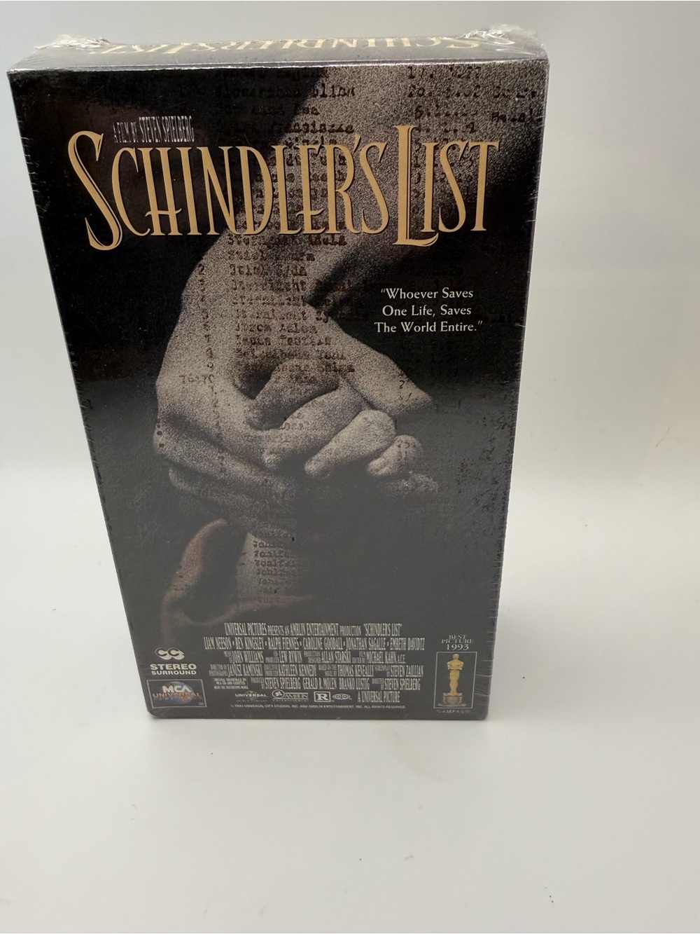 Schindler's List VHS 1994
2-Tape Set Factory Sealed
Brand New MCA
Watermark